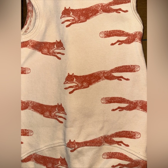 Kate Quinn Unisex Infant 6-12 Month Fox All Over Print Jumper Romper Outfit - Picture 4 of 6